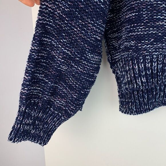 Pilcro Anthropologie Mega Henley cable knit oversized box fit Sweater size xs - Picture 6 of 10